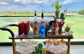 DIY bloody Mary cart