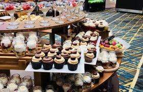 dessert display