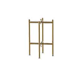 30″ BRUSHED BRASS BASE