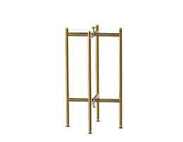 36″ BRUSHED BRASS BASE