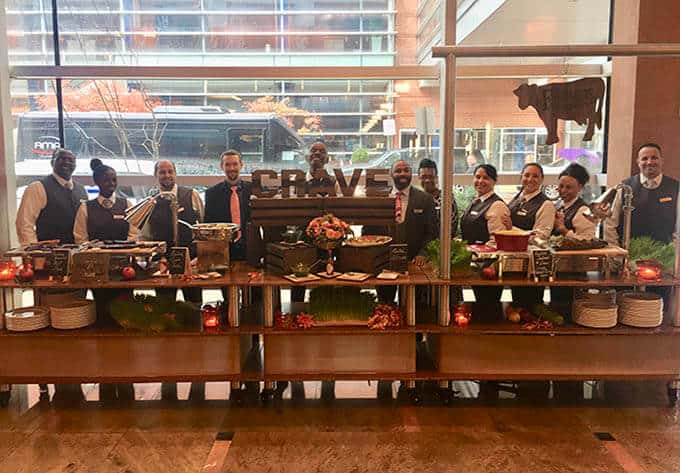 The buffet and food employees of Hilton Baltimore