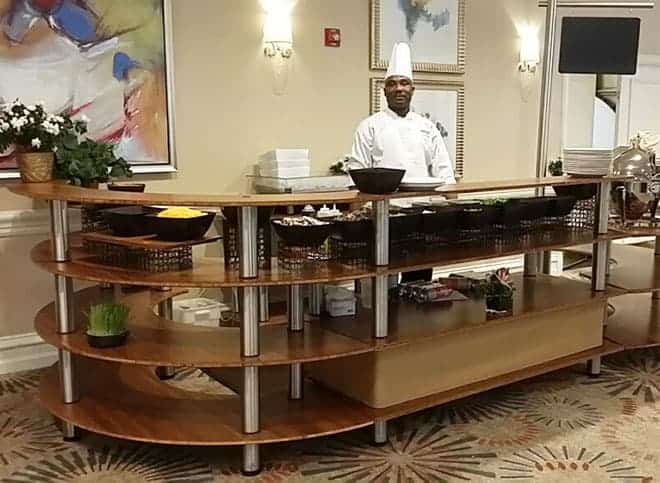 live cooking in hotel