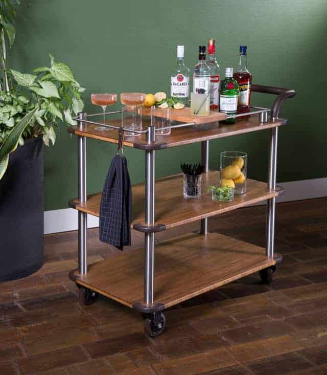 mixology service cart