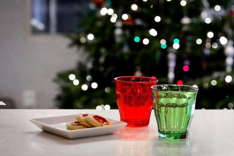 cookies with holiday colors 