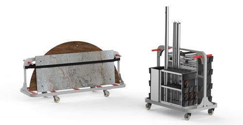 modular storage and transfer cart render