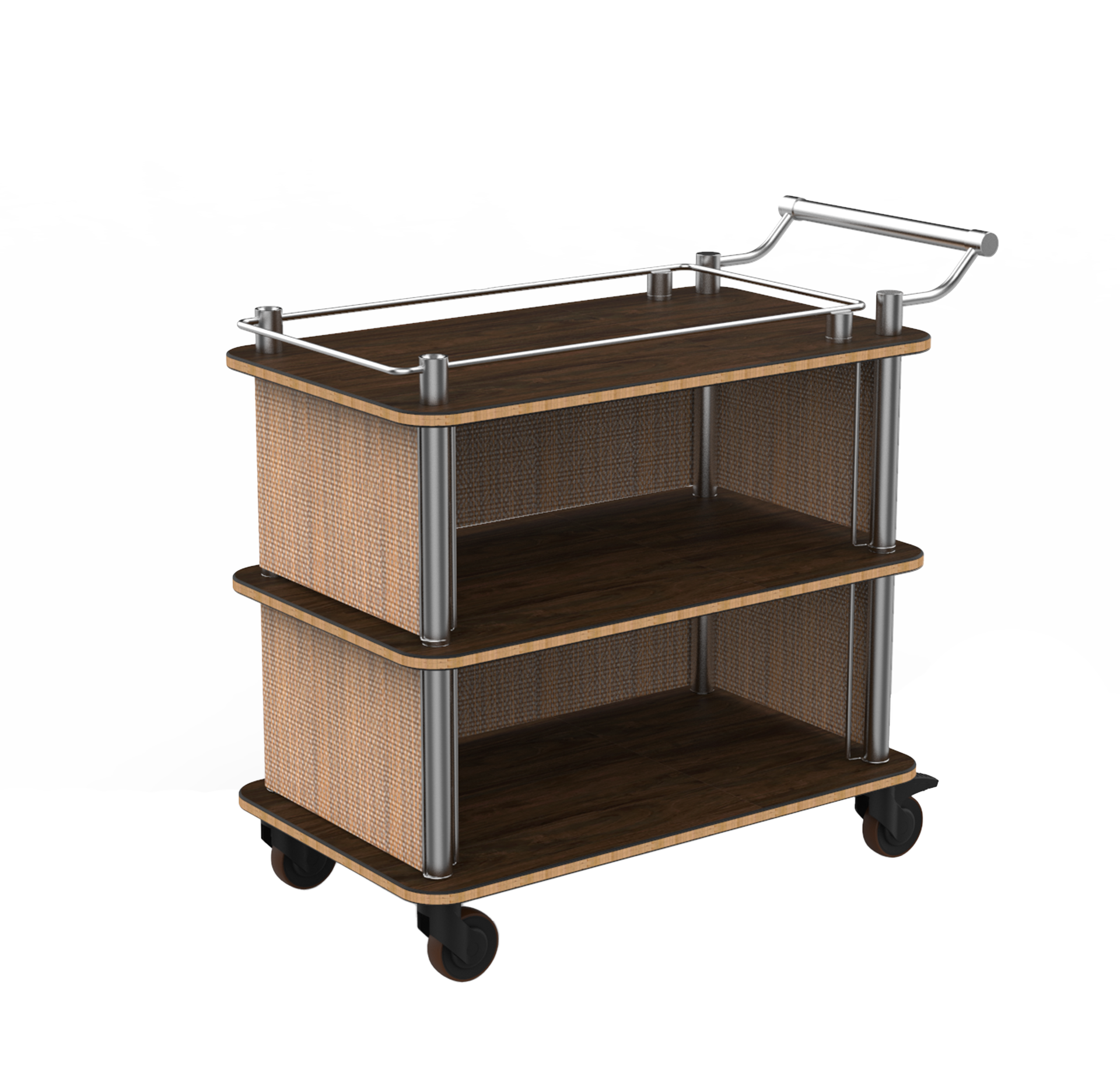 TOP BORDER CART WITH STAINLESS STEEL HANDLE