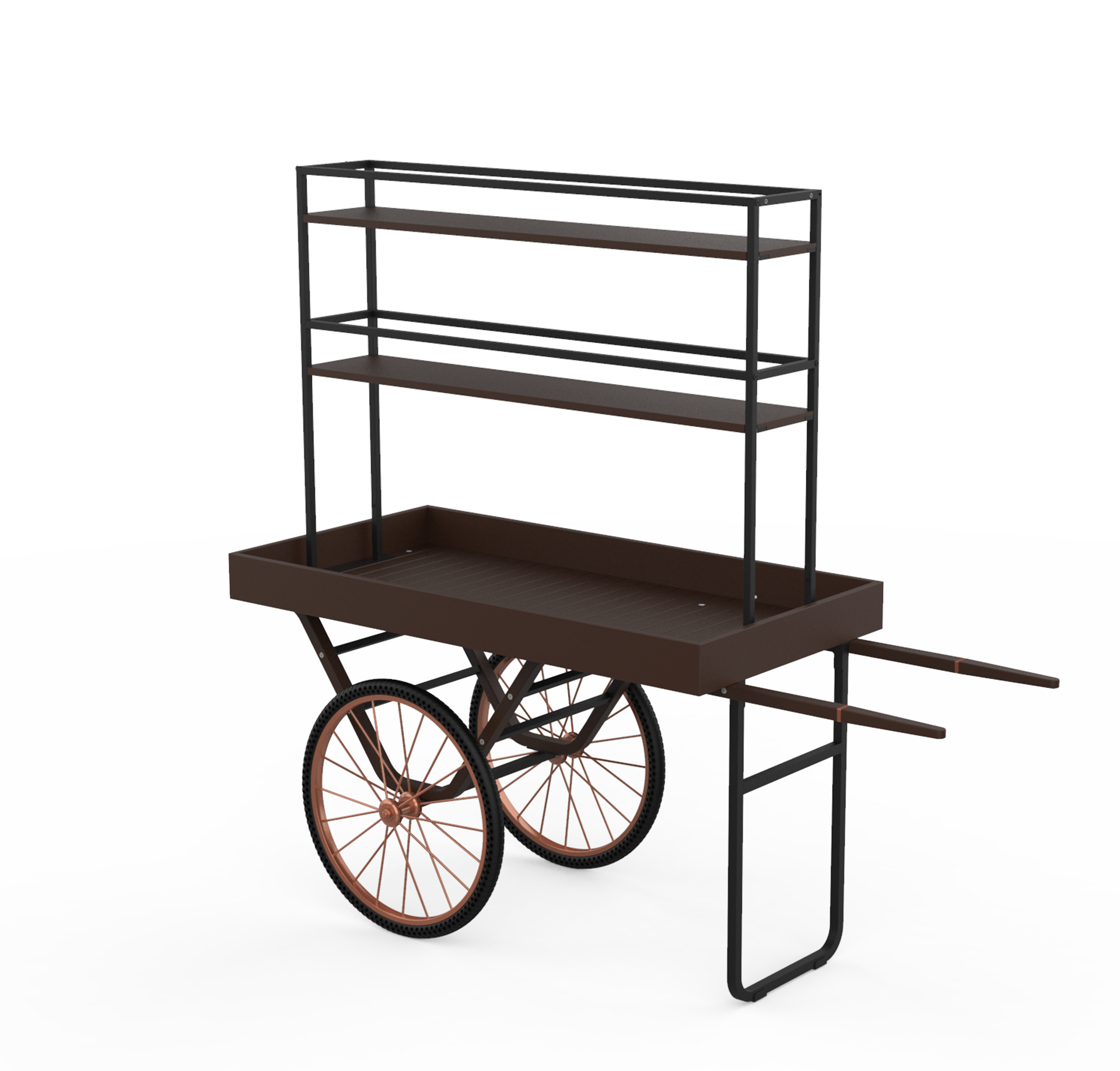 CART WITH SHELVES